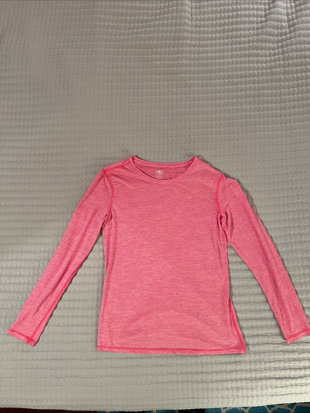 Athletic Works Heathered Pink Long Sleeve Crewneck